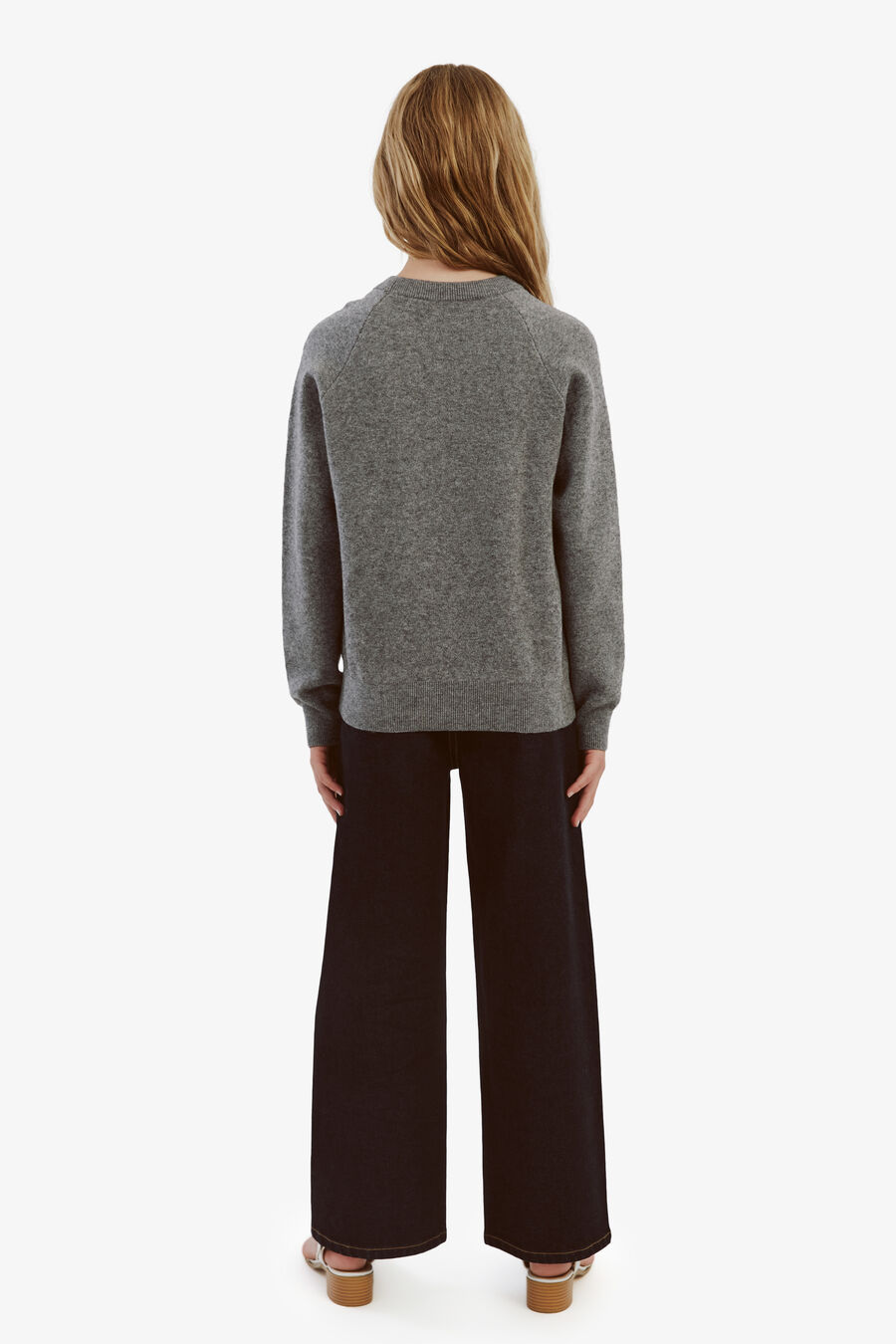 MATA KNIT SWEATER in colour GREY