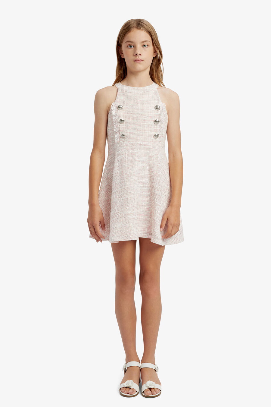 Girls Roma Boucle Dress