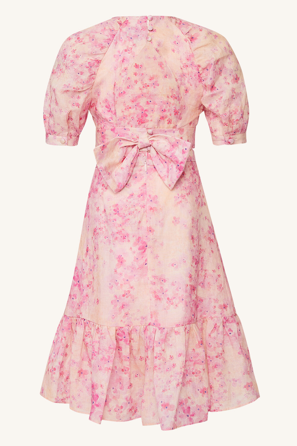 girls essie floral top in colour PEACH WHIP