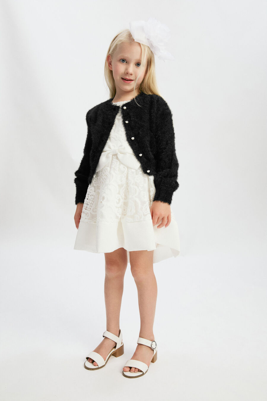 Girls Bell Sleeve Cardi