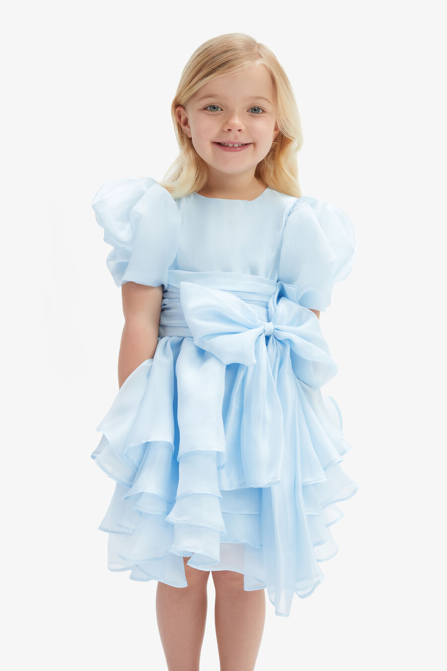 Girls Annabella Organza Mini Dress