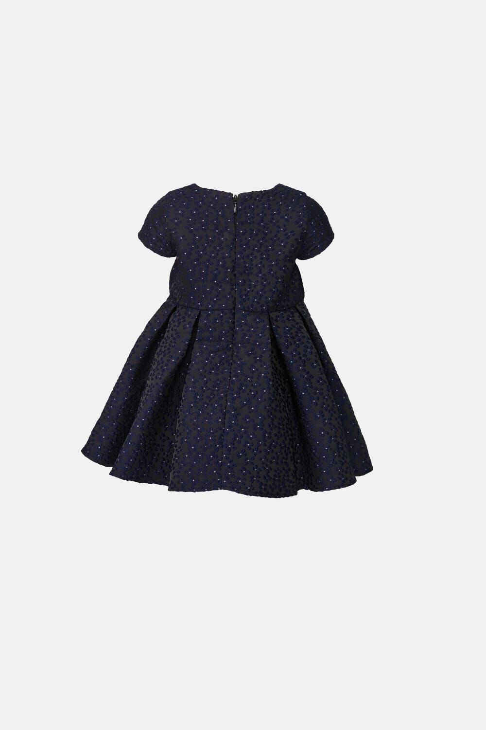 baby mirela mini bow dress in colour BLACK IRIS