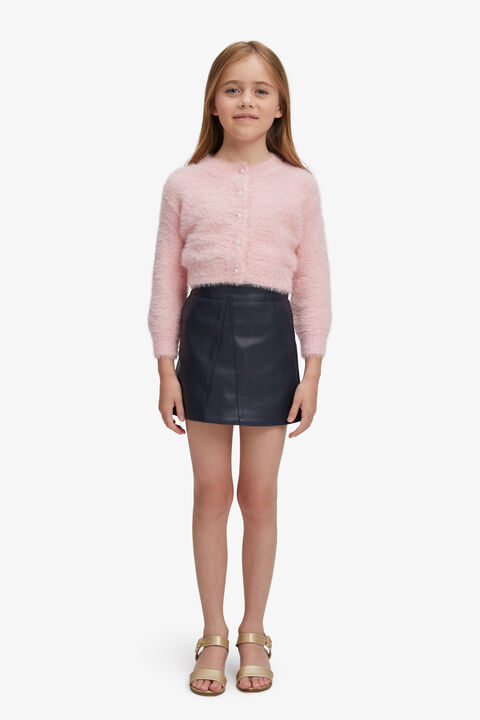 GIRLS BELL SLEEVE CARDI in colour SACHET PINK