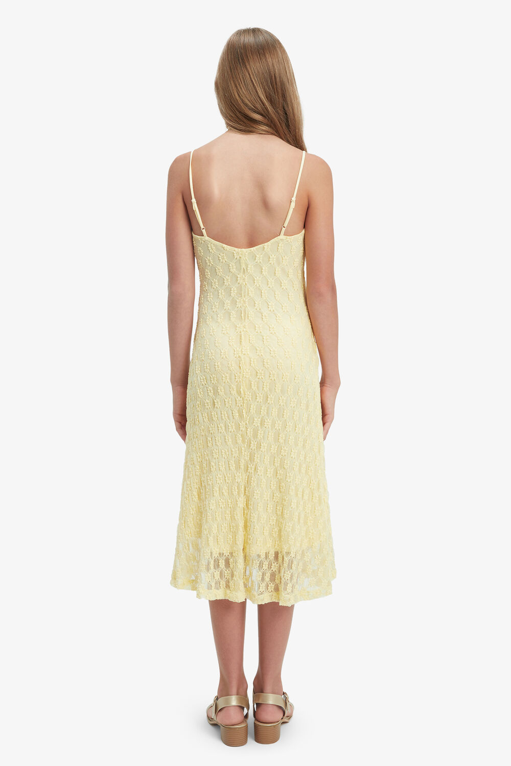 ADONI MIDI DRESS in colour LIMELIGHT
