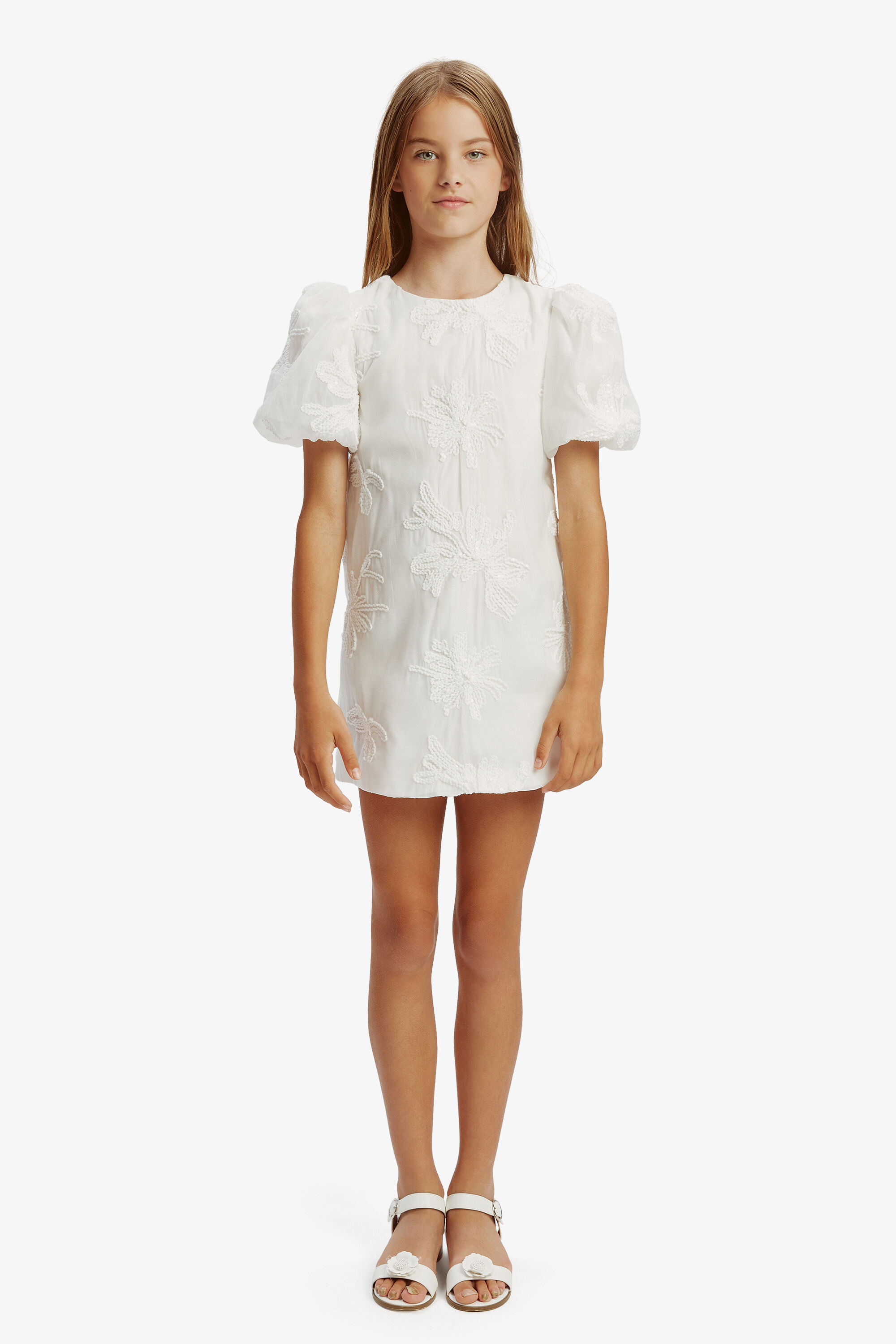 Giselle Mini Dress In Orchidwht | Bardot Junior