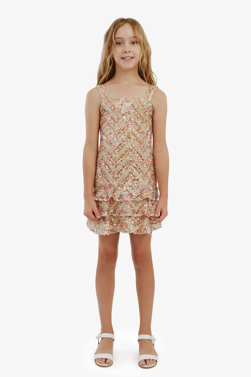 Sumaya Mini Sequin Dress - Kids-Teens by Bardot Junior Online, THE ICONIC