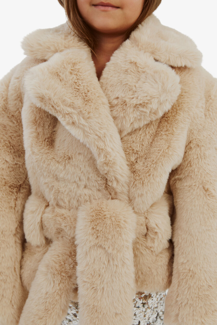 Girls James Fur Coat