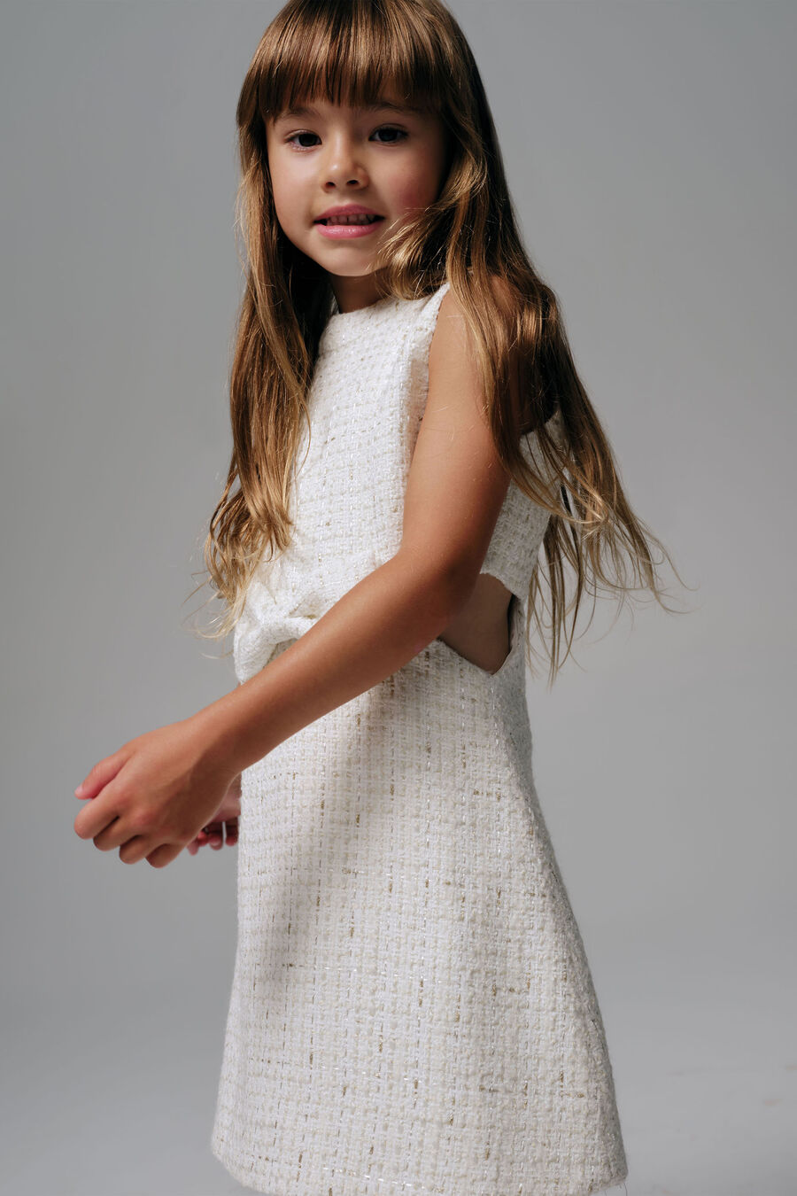 Girls Chantelle Boucle Mini Dress