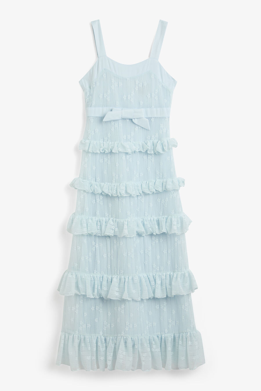 ALICIA TIERED MAXI DRESS in colour Blue