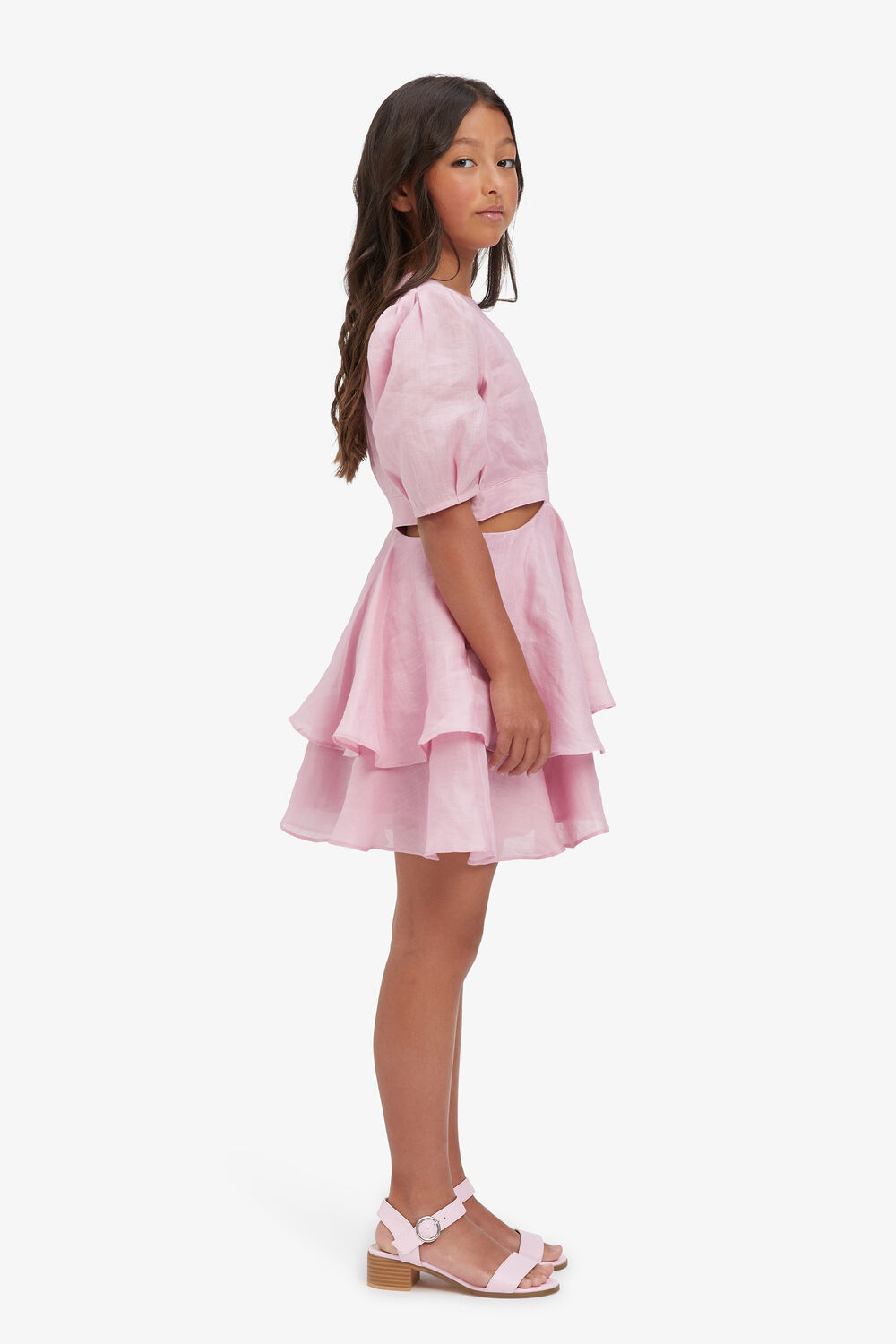 GIRLS MAIA MINI DRESS in colour PETAL PINK