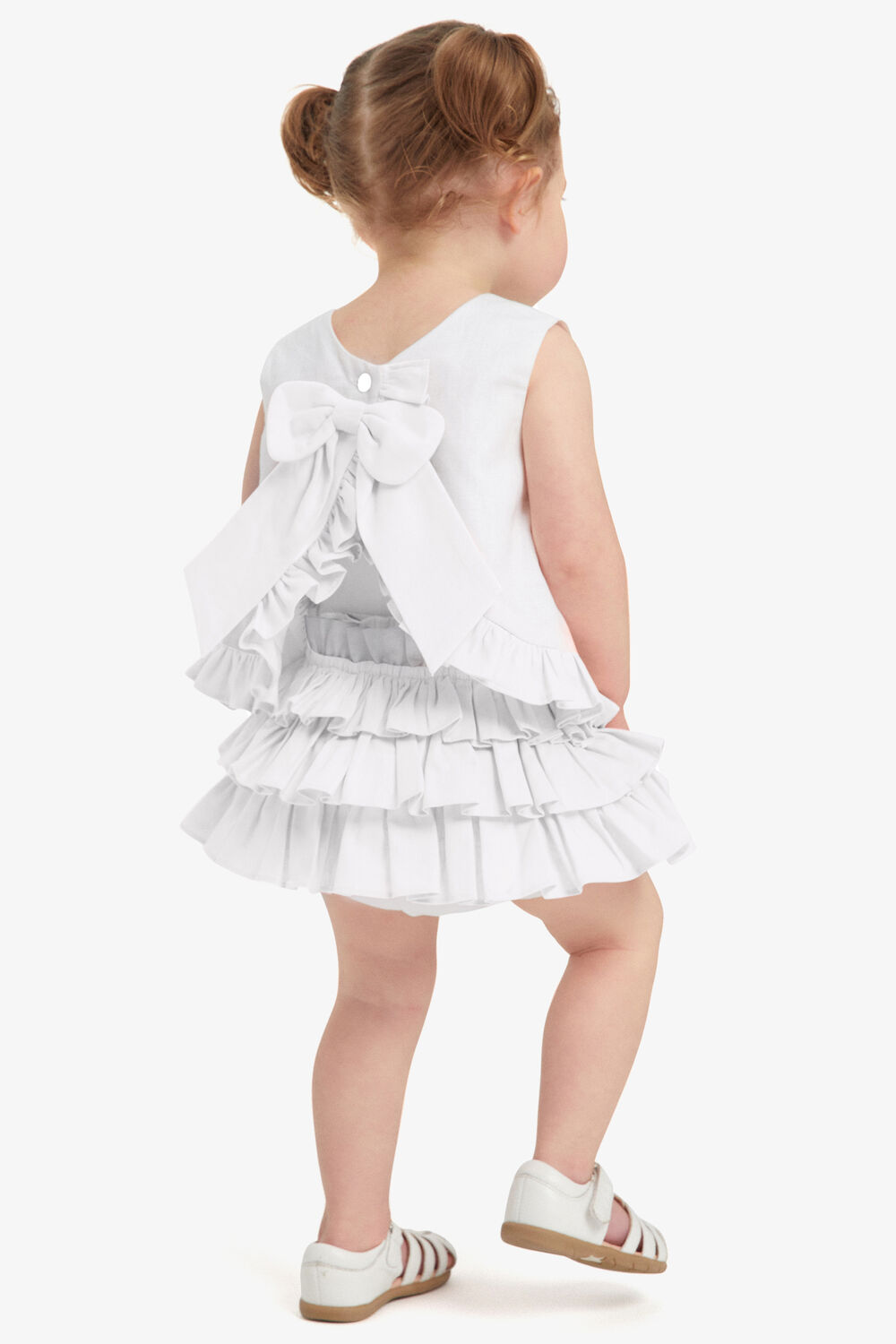 BABY GIRL BRINLEY RUFFLE SET in colour BRIGHT WHITE