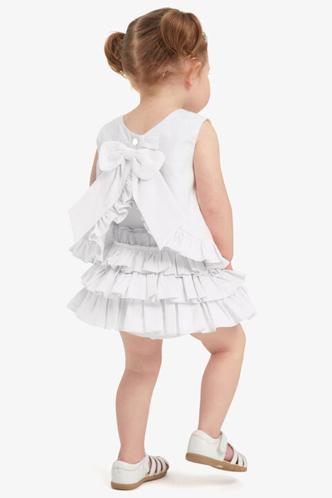 BABY GIRL BRINLEY RUFFLE SET in colour BRIGHT WHITE