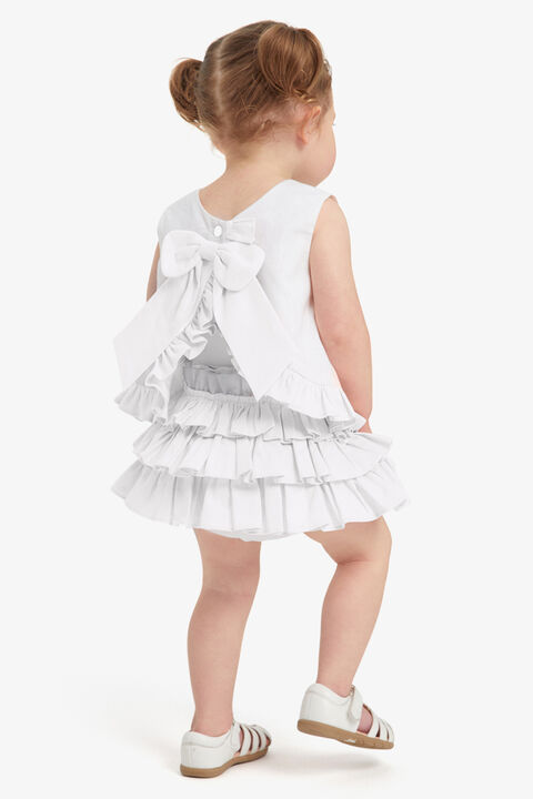 BABY GIRL BRINLEY RUFFLE SET in colour BRIGHT WHITE