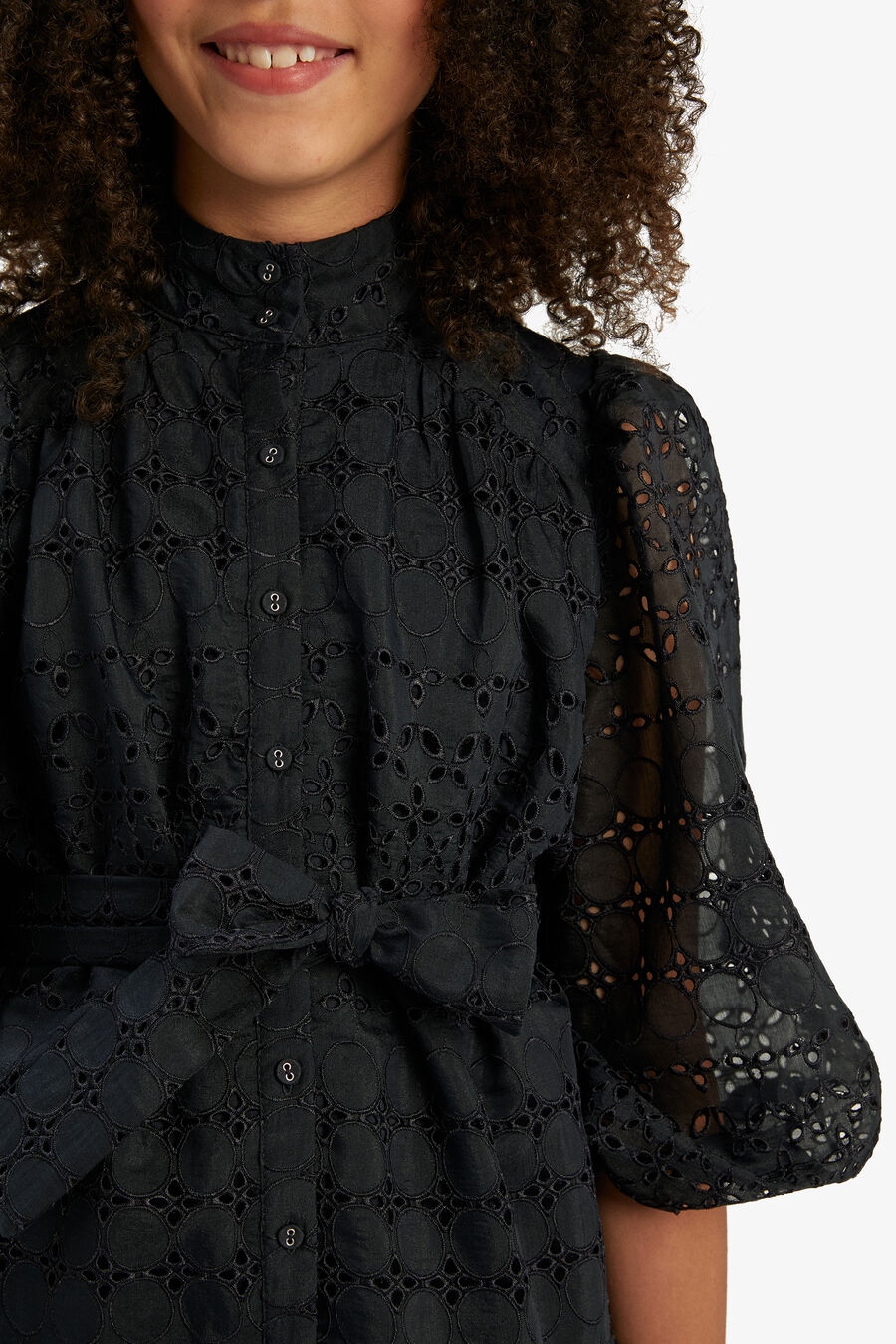 Girls Violet Mini Shirt Dress