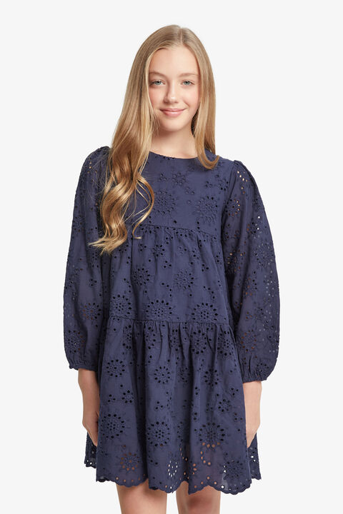 Girls ARIANNA MINI DRESS in colour BLACK IRIS
