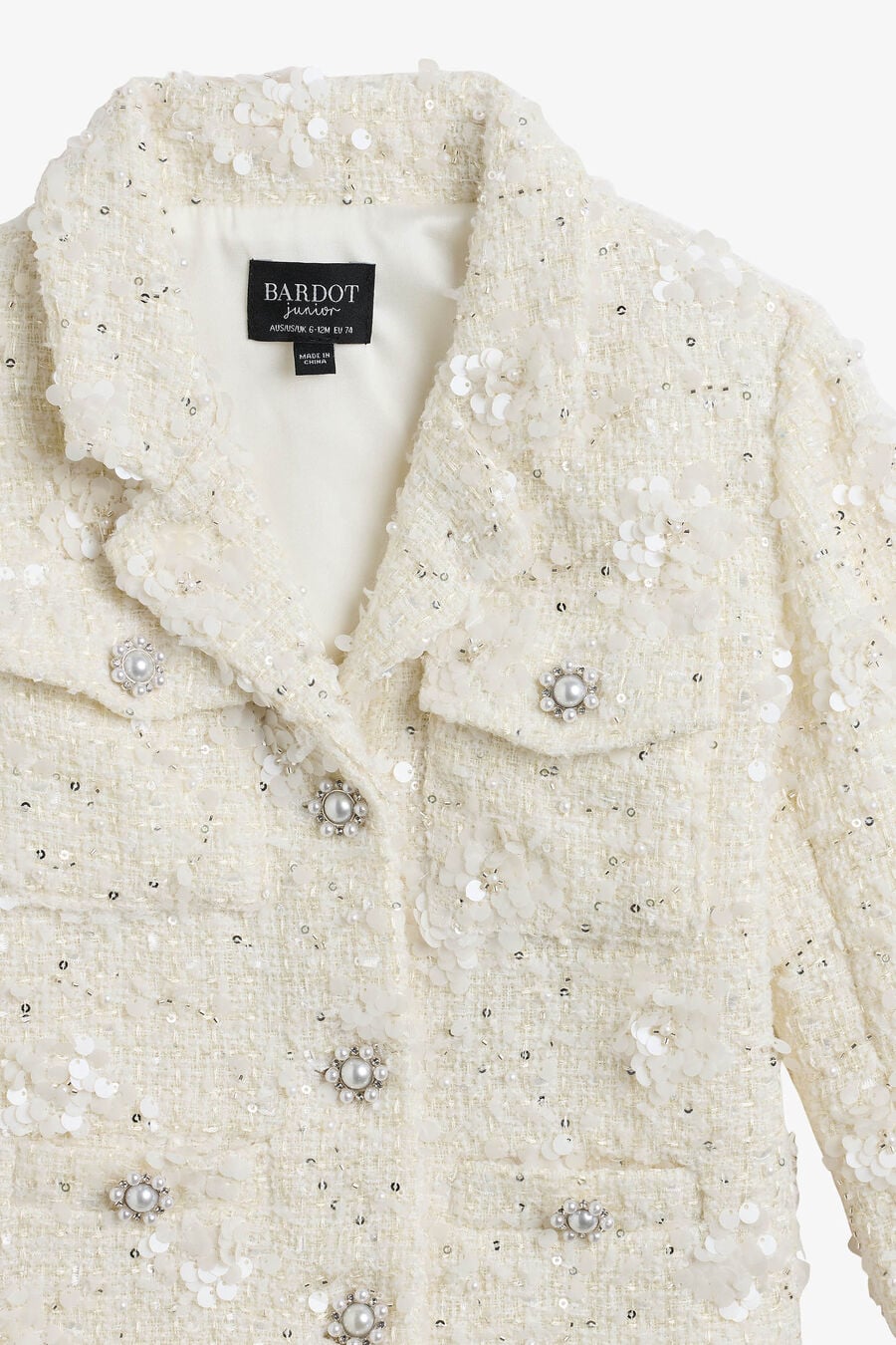 Girls Yve Sequin Boucle Blazer