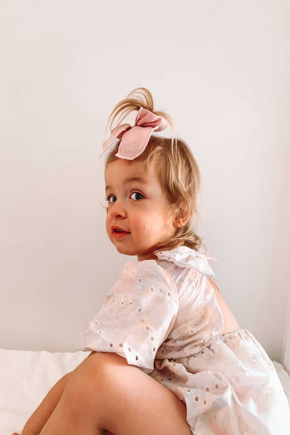 BABY GIRL SOFT FLORAL GROW in colour WHISPER PINK