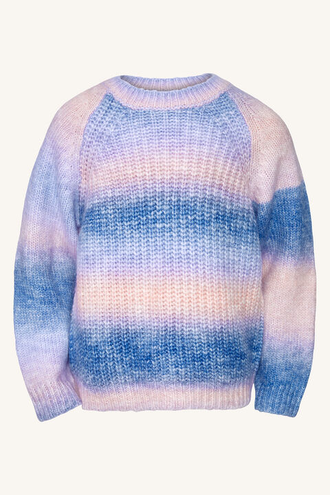 GIRLS MIKA STRIPE JUMPER in colour JET SET
