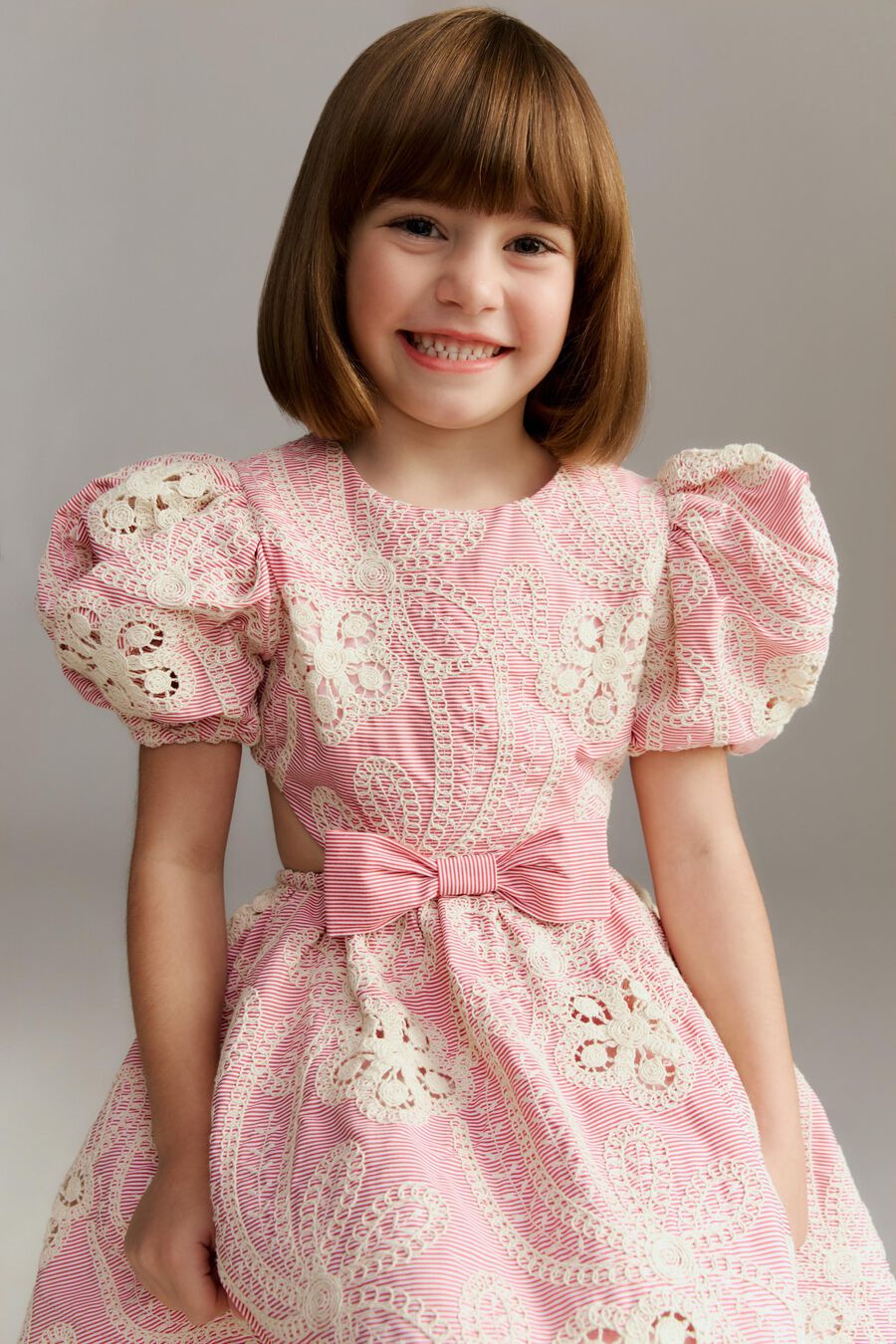 Girls Bella Stripe Mini Dress