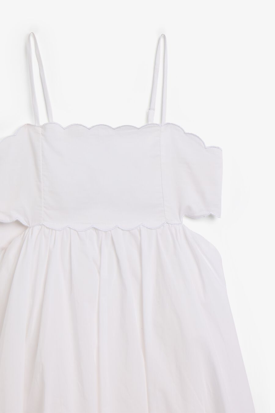 ZARIA MIDI POPLIN DRESS in colour Orchid White