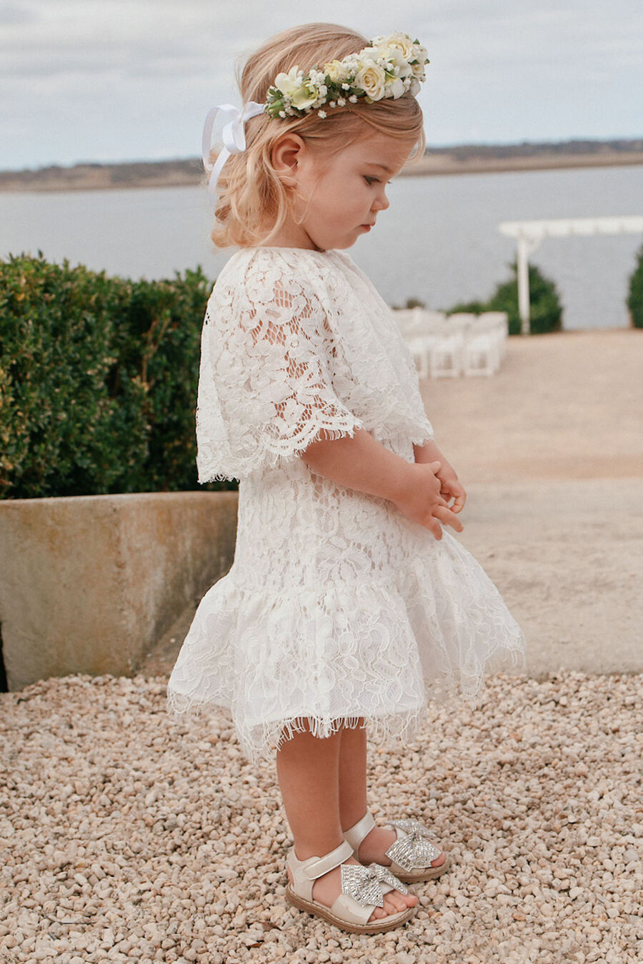 Baby Girl Bessy Lace Cape Dress