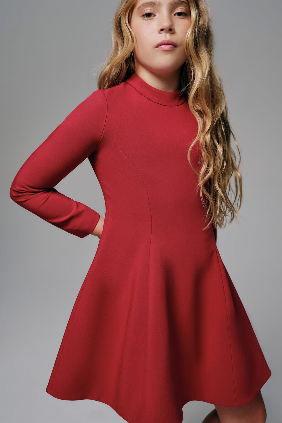 Girls Zoe Long Sleeve Mini Dress