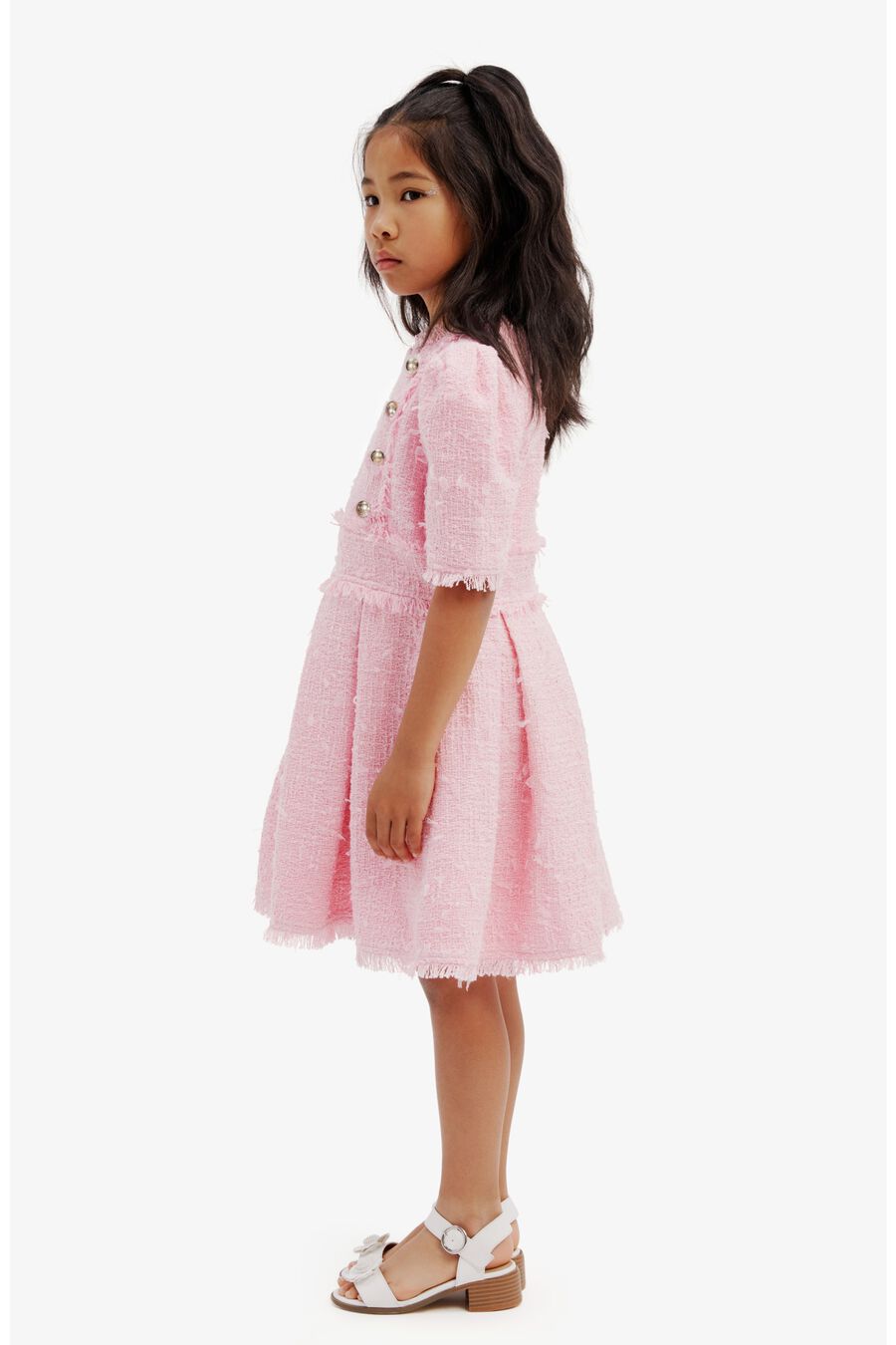 Girls Brielle Boucle Dress