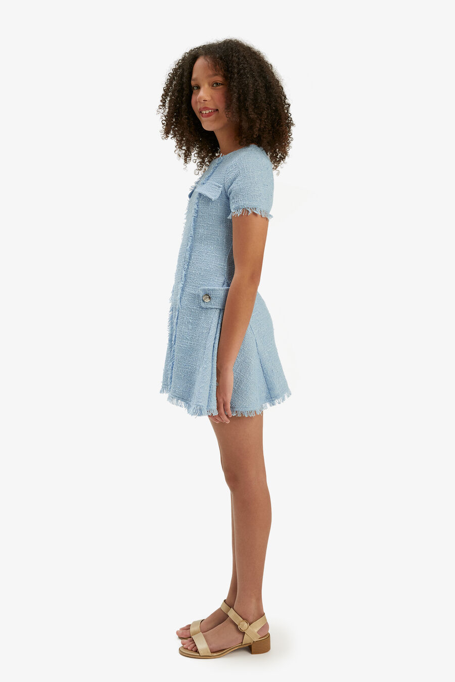 Girls Sutton Boucle Dress