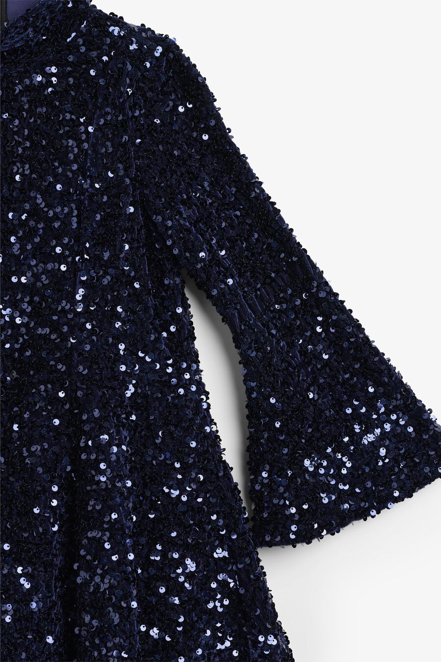ANNIE SEQUIN MINI DRESS in colour Navy