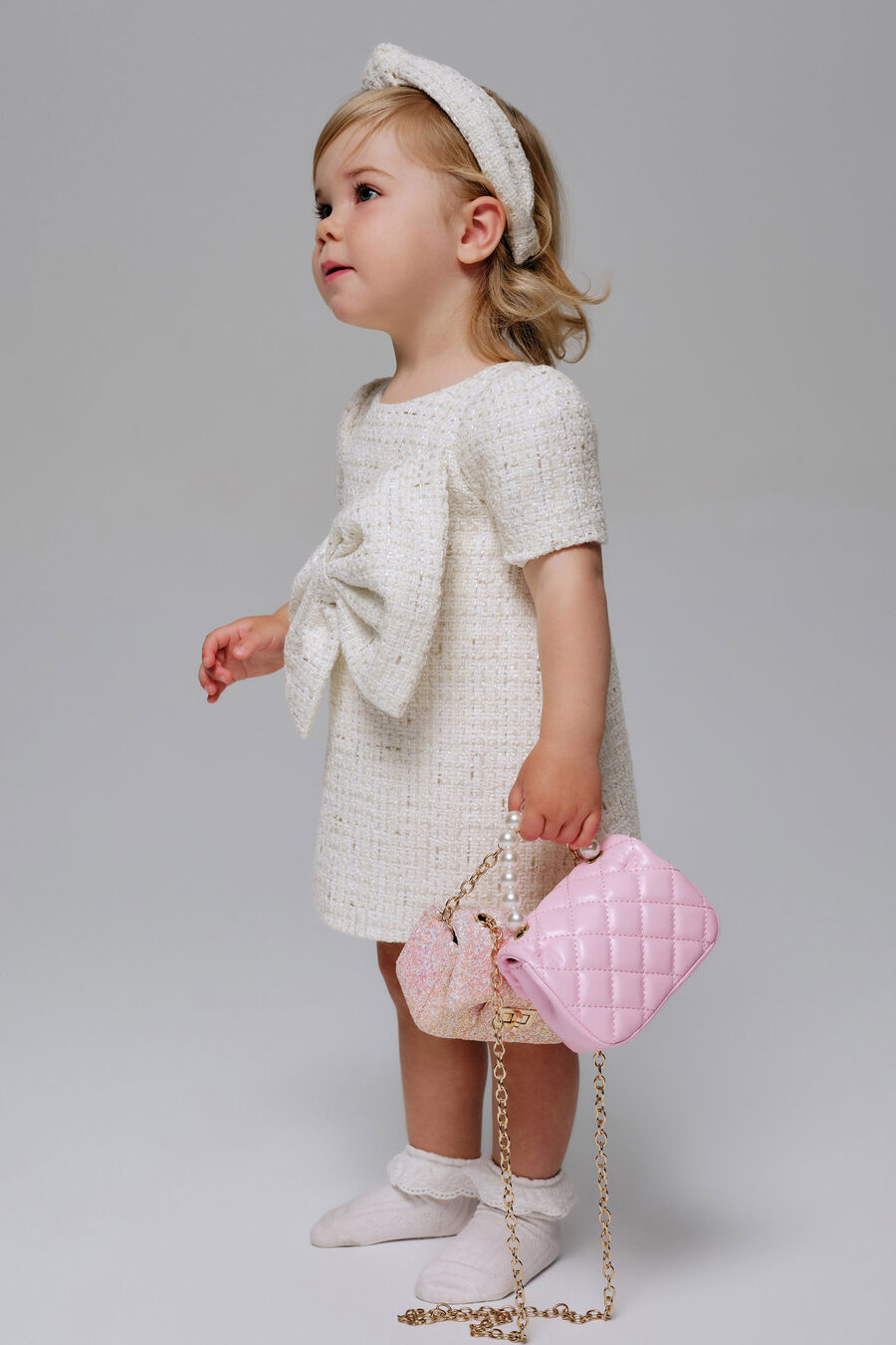 Girls Knot Boucle Headband