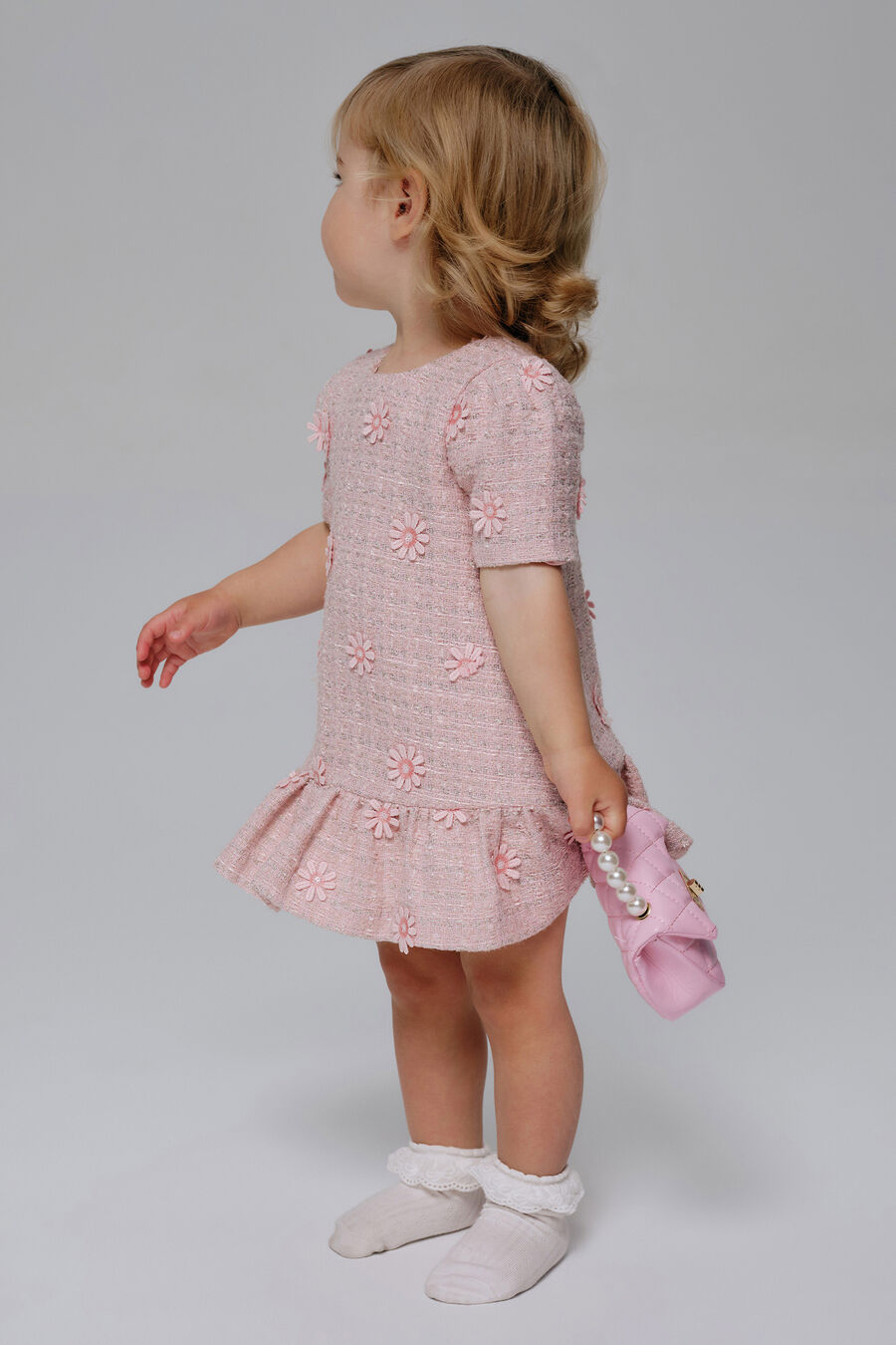 Baby Girl Esra Daisy Boucle Dress