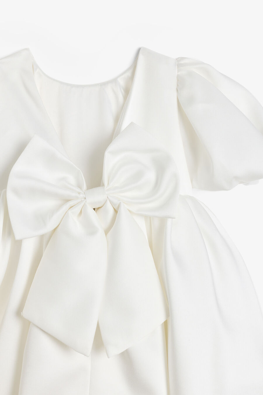 TAYLIN SATIN DRESS in colour Orchid White