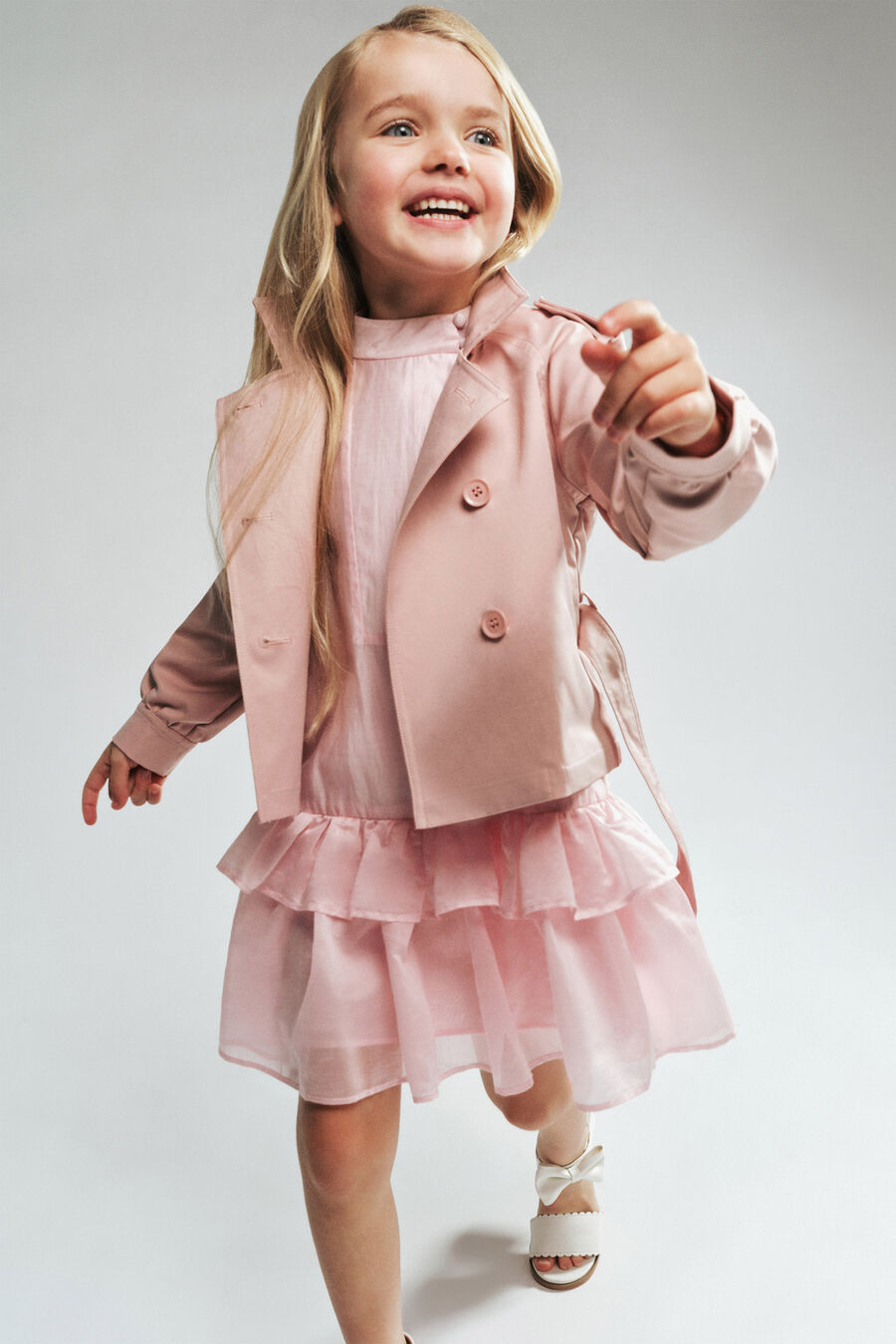 Girls Lera Double Breasted Jacket