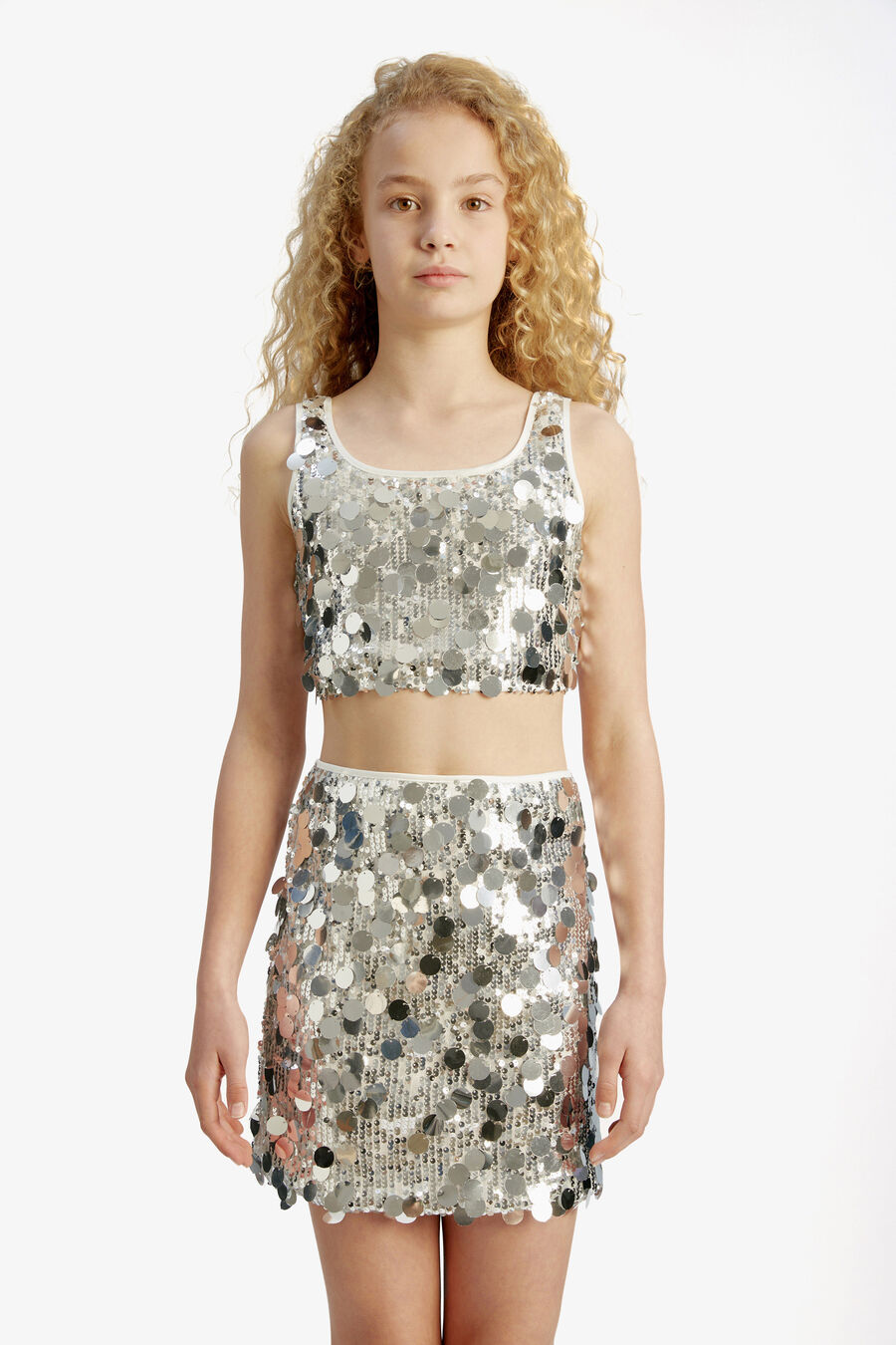 Girls Katana Sequin Top