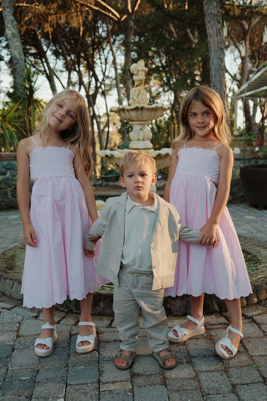 Girls Zaria Midi Poplin Dress
