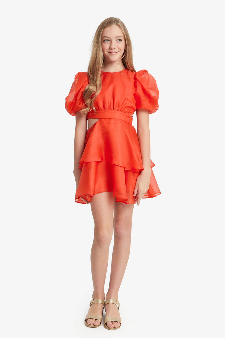Girls Enya Organza Mini Dress