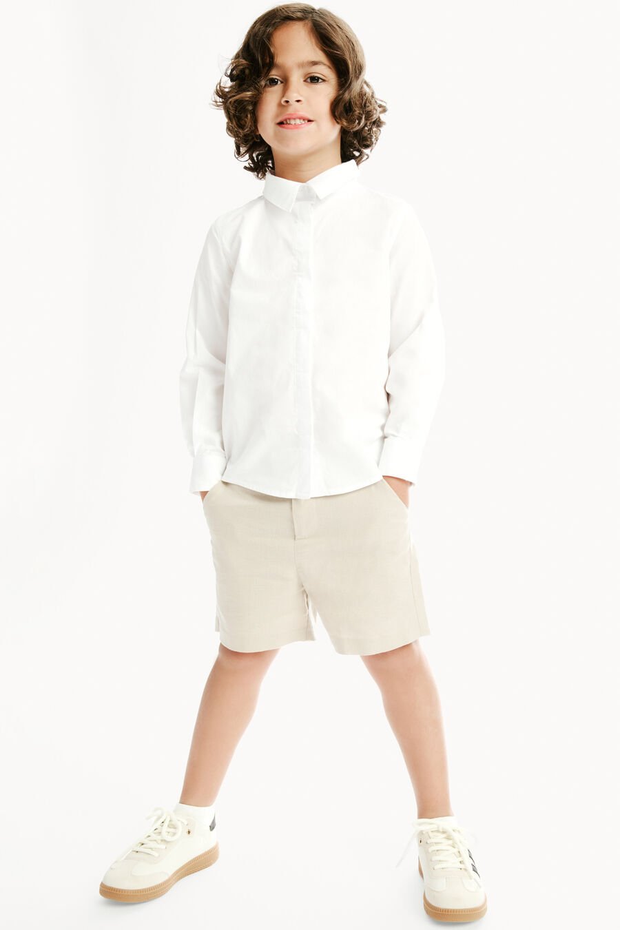 LAWRENCE BUTTON DOWN SHIRT in colour ORCHIDWHT