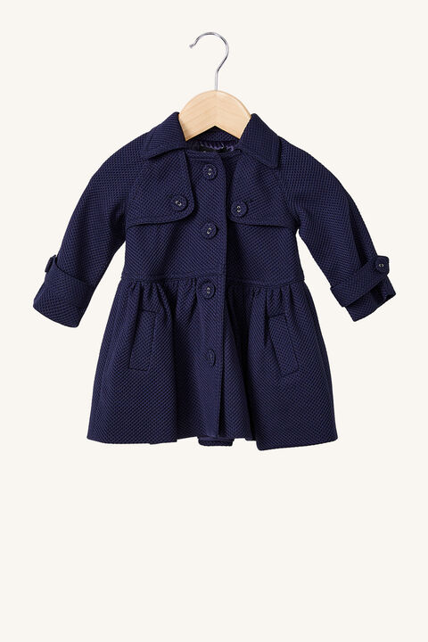 BABY GIRL MIA TRENCH in colour BLACK IRIS