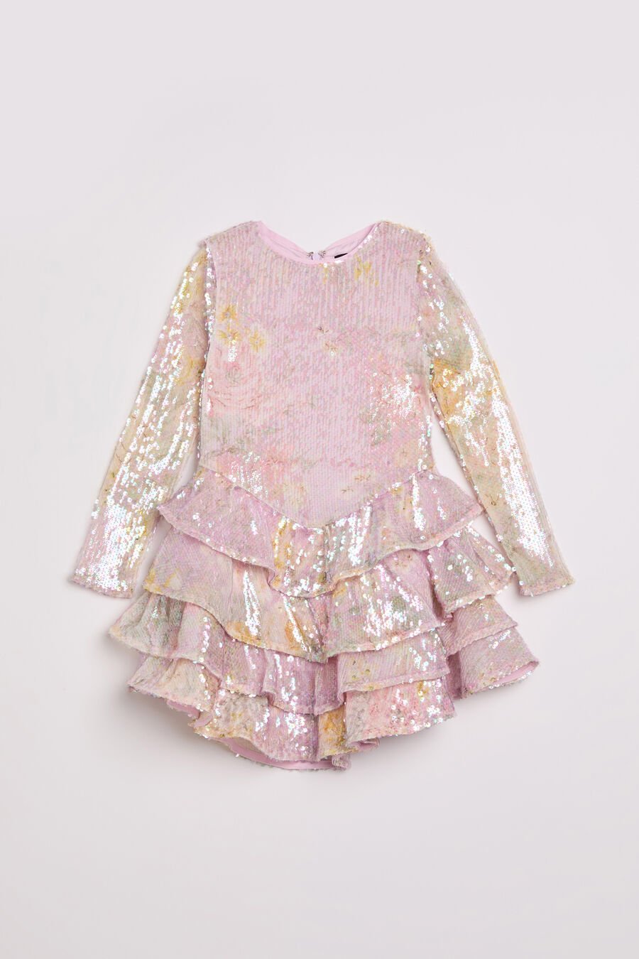 ABBY SEQUIN MINI DRESS in colour Pink Floral