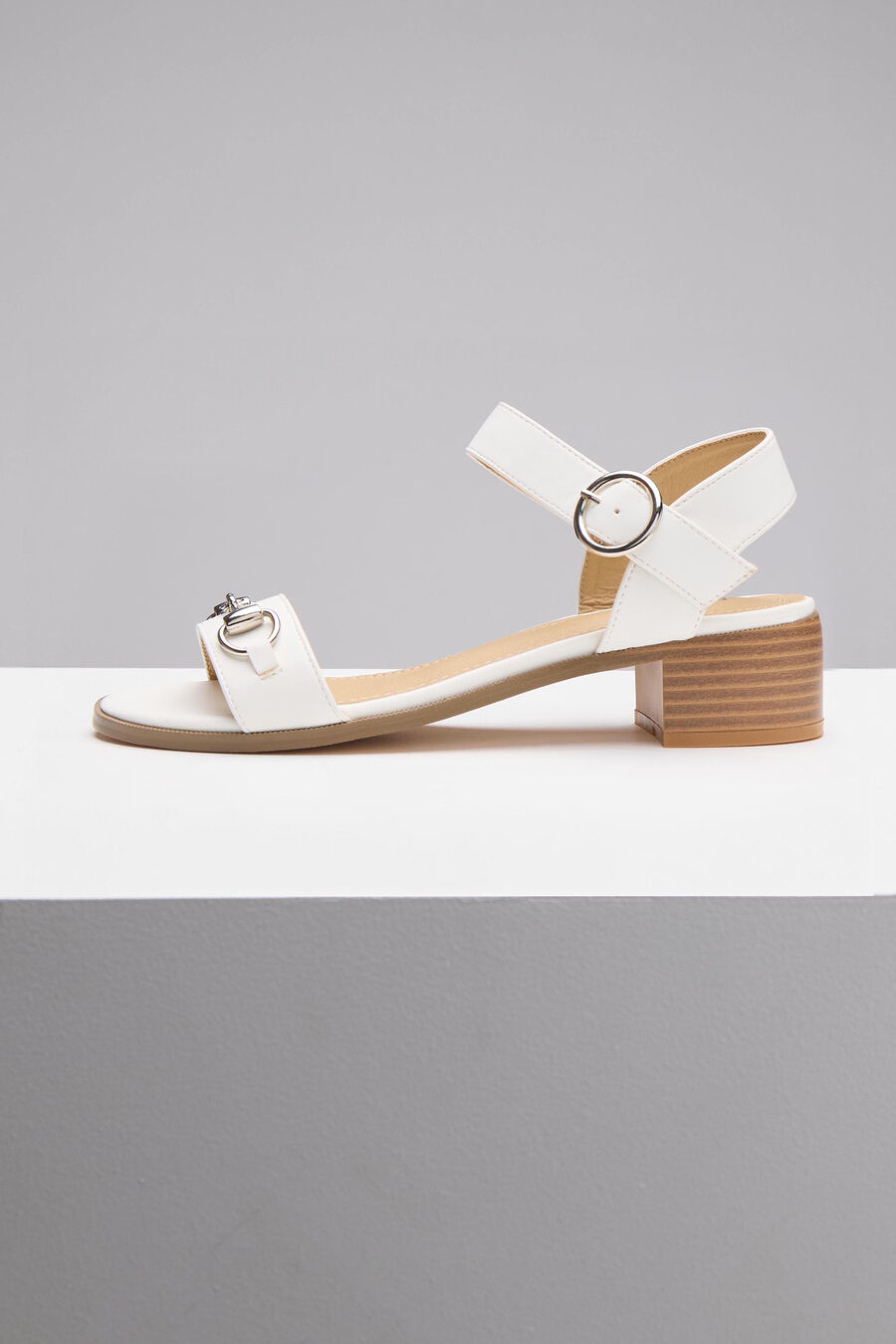 HORSEBIT HEEL in colour WHITE