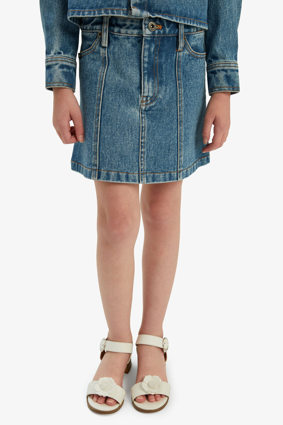 Girls Cairo Denim Mini Skirt
