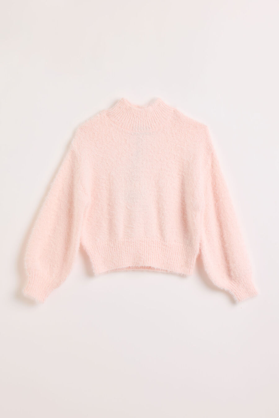 BELL SLEEVE KNIT in colour SOFT PINK