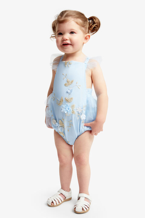 BRONTE FLORAL TULLE GROW in colour ANGEL WING