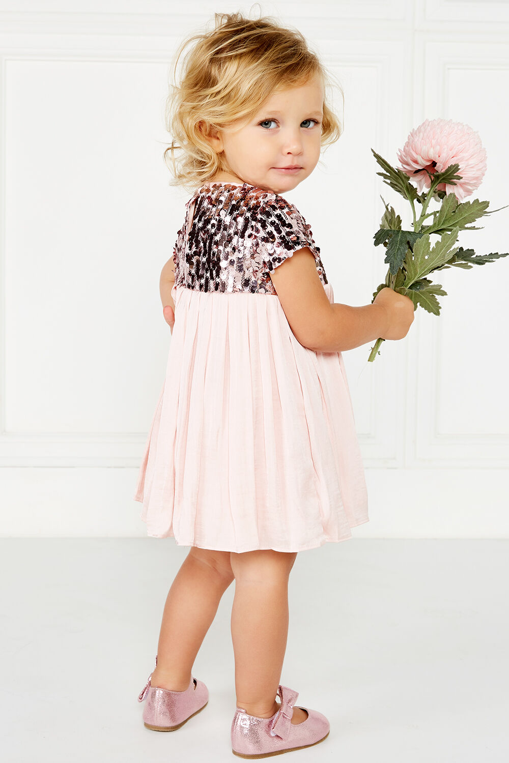 Buy Cilucu Flower Girl Dress Baby Toddlers Sequin Dress Kids Party Dress  Bridesmaid Gown Birthday Dress Rose Gold/Off White 2T-3T at Amazon.in