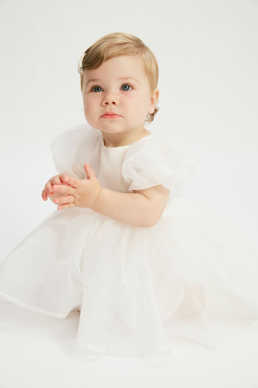 JULIET ORGANZA MINI DRESS in colour Orchid White