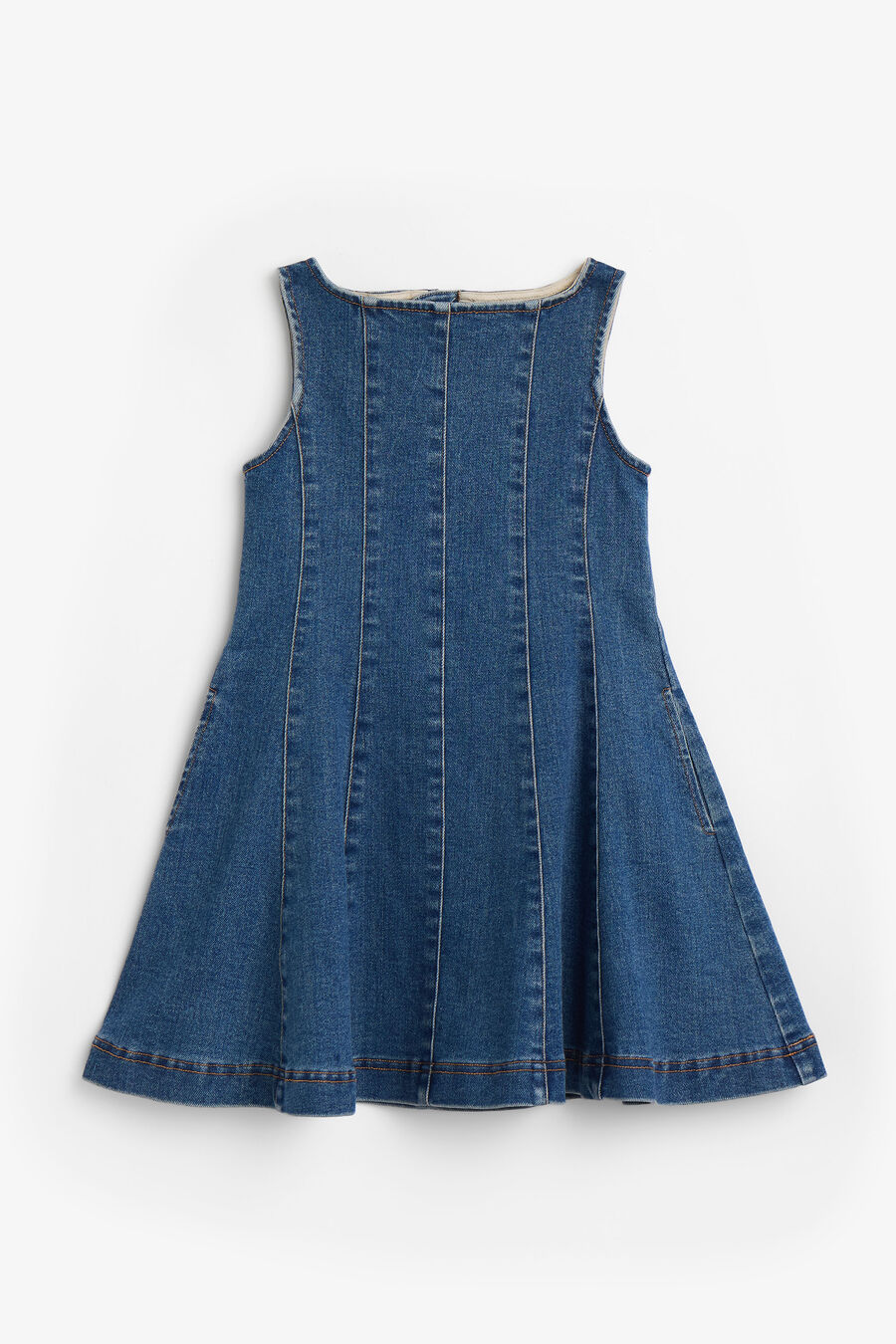 CATALINA MINI DENIM DRESS in colour Denim Blue