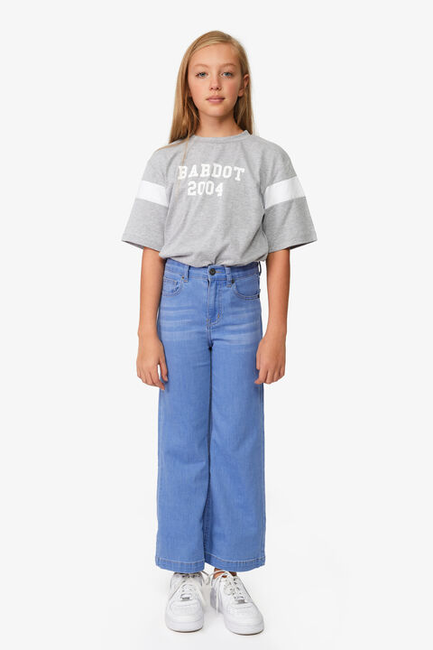 LAYLA WIDE LEG JEAN in colour BIJOU BLUE
