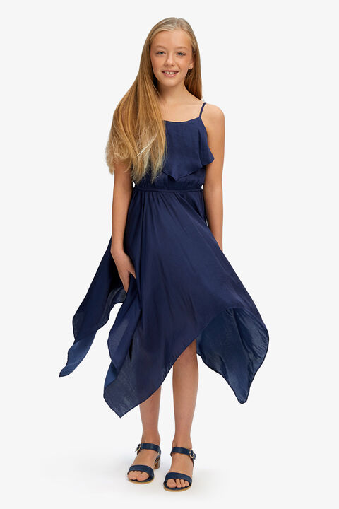 ADDY HANKY DRESS in colour MARITIME BLUE