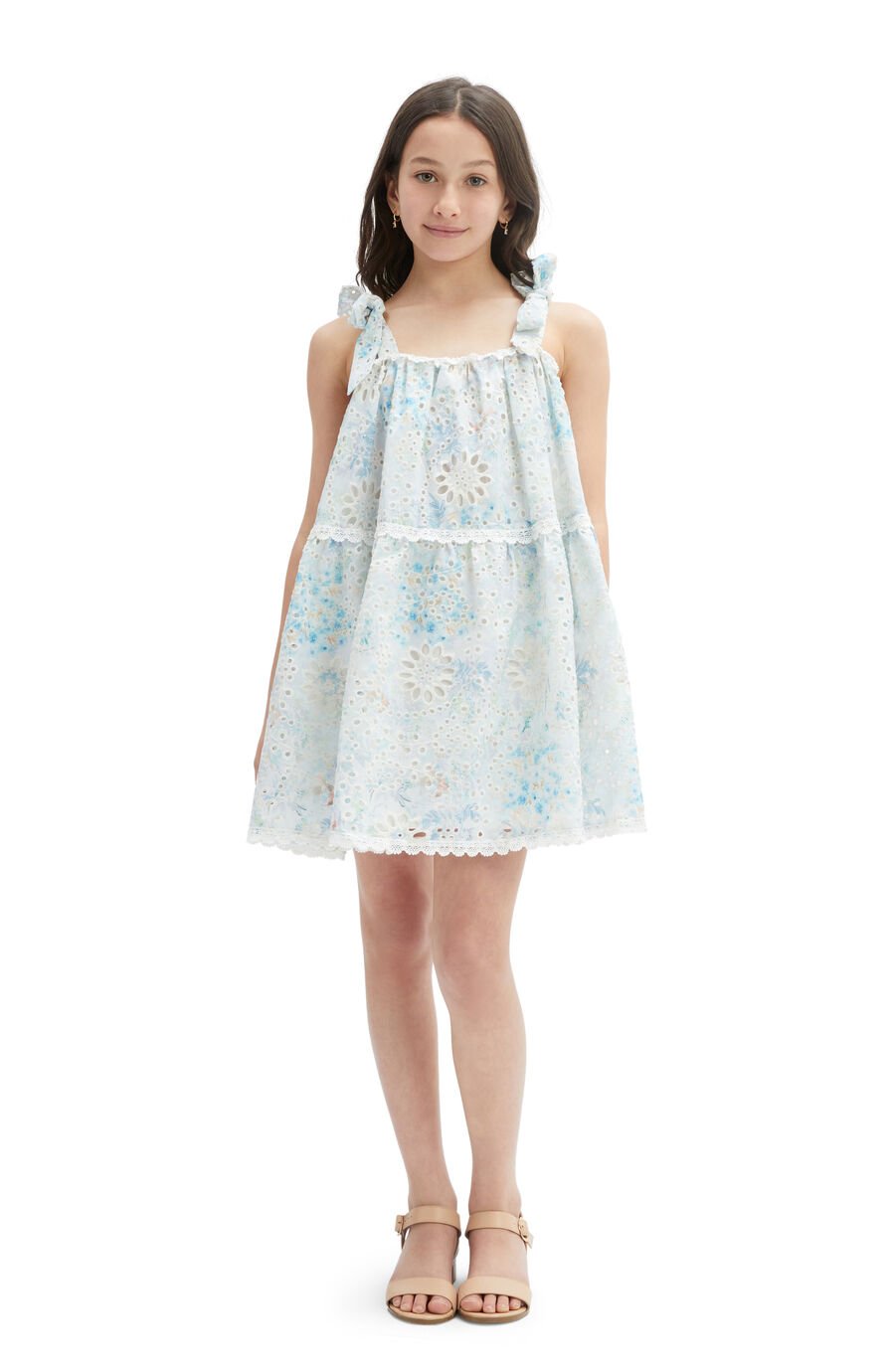 Girls Sylvie Broderie Mini Dress