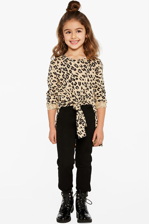 JUNIOR GIRL SIENNA MID RISE JEAN in colour JET BLACK